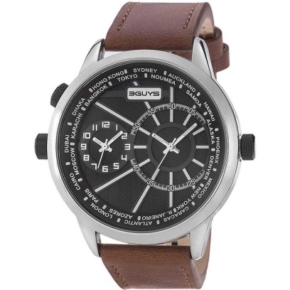 3GUYS Brown Leather Strap