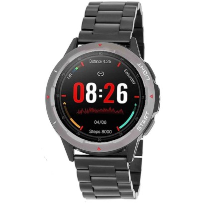 3GUYS Smartwatch Grey Stainless Steel Bracelet 3GW2822