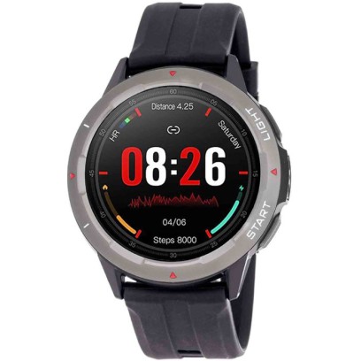 3GUYS Smartwatch Black Silicone Strap 3GW2821