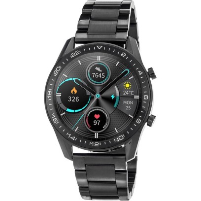 3GUYS Smartwatch Black Stainless Steel Bracelet 3GW2594