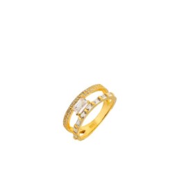 Prince Silvero Γυναικείο Δαχτυλίδι από Ασήμι 925 Επιχρυσωμένο νούμερο 54 1B-RG113-3