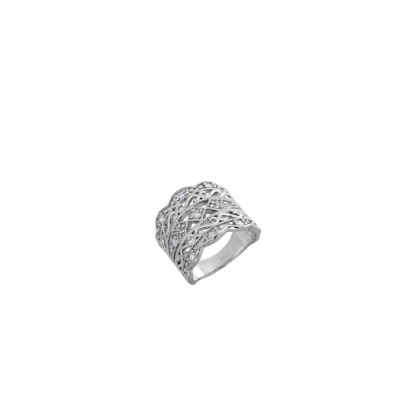 Prince Silvero Γυναικείο Δαχτυλίδι από Ασήμι 925 Επιπλατινωμένο νούμερο 56 1TA-RG016-1