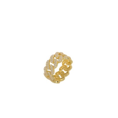 Prince Silvero Γυναικείο Δαχτυλίδι από Ασήμι 925 Επιχρυσωμένο νούμερο 55 8B-RG097-3