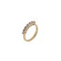Prince Silvero Γυναικείο Δαχτυλίδι από Ασήμι 925 Επιχρυσωμένο νούμερο 55 9A-RG068-3