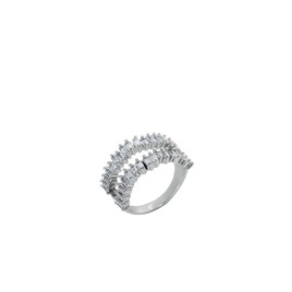 Prince Silvero Γυναικείο Δαχτυλίδι από Ασήμι 925 Επιπλατινωμένο νούμερο 55 9J-RG005-1