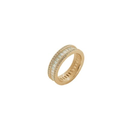 Prince Silvero Γυναικείο Δαχτυλίδι από Ασήμι 925 Επιχρυσωμένο νούμερο 55 9J-RG010-3