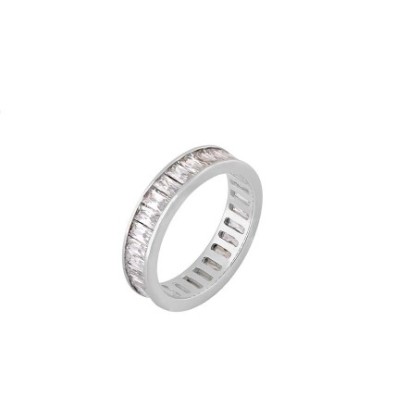 Prince Silvero Γυναικείο Δαχτυλίδι από Ασήμι 925 Επιπλατινωμένο νούμερο 55 9N-RG003-1