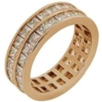 Prince Silvero Γυναικείο Δαχτυλίδι από Ασήμι 925 Επιχρυσωμένο νούμερο 55 9B-RG065-3