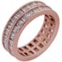 Prince Silvero Γυναικείο Δαχτυλίδι από Ασήμι 925 Επιχρυσωμένο με ροζ χρυσό νούμερο 55 9B-RG065-2