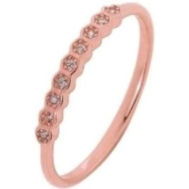 Prince Silvero Γυναικείο Δαχτυλίδι από Ασήμι 925 Επιχρυσωμένο με ροζ χρυσό νούμερο 55 9C-RG0008-2