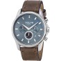 3GUYS Chronograph Brown Leather Strap