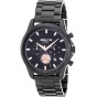 3GUYS Chronograph Black Stainless Steel Bracelet 3G23024