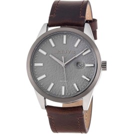 3GUYS Mens Brown Leather Strap 3G55003