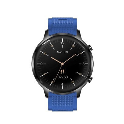 DAS4 smartwatch SG20, μαύρη κάσα και μπλε λουράκι σιλικόνης