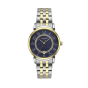 VOGUE CYNTHIA ρολόι, καντράν με yale μπλε φίλντισι & δίχρωμο ασημί- κίτρινο χρυσό επιμετάλλωση 18Κ μπρασελέ
