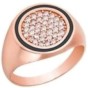 Χρυσό δαχτυλίδι Κ14 με πέτρα ST11224 ροζ χρώμα νούμερο 54