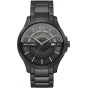 ARMANI EXCHANGE Hampton Black Stainless Steel Bracelet AX2444