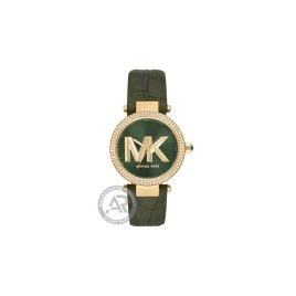 Michael Kors Parker Green Leather Γυναικείο MK4724