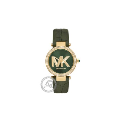 Michael Kors Parker Green Leather Γυναικείο MK4724