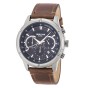 3GUYS Chronograph Brown Leather Strap  3G83003