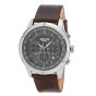 3GUYS Chronograph Brown Leather Strap 3G83006