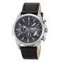 3GUYS Chronograph Black Leather Strap 3G45003