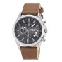 copy of 3GUYS Chronograph Brown Leather Strap  3G83003