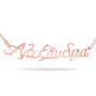 14K Solid Gold Name Necklace With Diamond (Font 5) Medium Size
