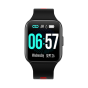 Breeze Uki 44mm Smartwatch με Παλμογράφο (Μαύρο Κόκκινο)