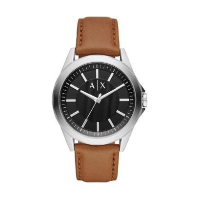 ARMANI EXCHANGE ΑΝΔΡΙΚΟ DREXLER ΜΕ ΚΑΦΕ ΔΕΡΜΑΤΙΝΟ ΛΟΥΡΑΚΙ AX2635