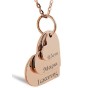 Heart Shape Discs Necklace With Engraved Names