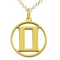 14K Solid Gold Zodiac Sign Necklace - Gemini