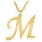 14K Solid Gold Necklace With Initial (Font 2) Small Size