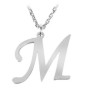 14K Solid Gold Necklace With Initial (Font 2) Medium Size