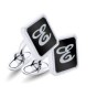 Personalized Square Cufflinks With Two Initials And Enamel