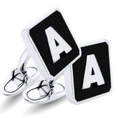 Personalized Square Cufflinks With Initial And Engraving