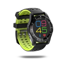 DAS.4 SG10 Sport Smartwatch Black / Green Silicone Strap