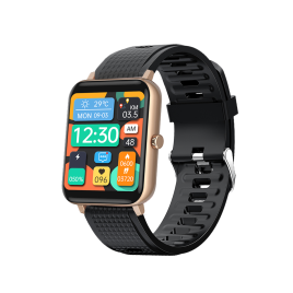 DAS.4 SU02 smartwatch Gold case/  Black Silicone