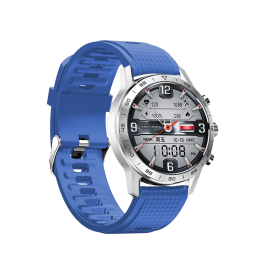 DAS.4 SU20 smartwatch stainless case/  blue Silicone
