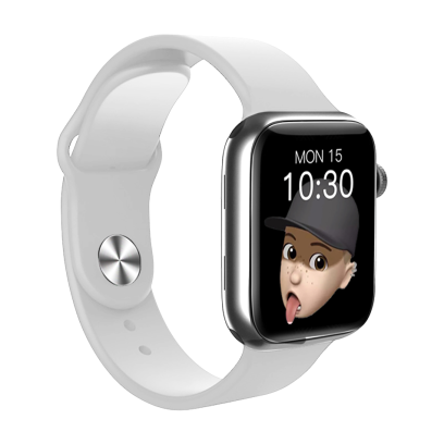 DAS.4 SU01 smartwatch Black Case/ White Silicone