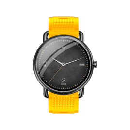 DAS.4 SG65 smartwatch Silver Case/ Yellow Silicone Strap 203075074