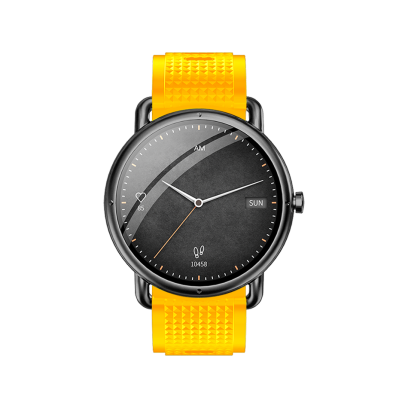 DAS.4 SG65 smartwatch Black Case/ Yellow Silicone Strap