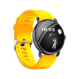 DAS.4 SG65 smartwatch Silver Case/ Yellow Silicone Strap 203075074