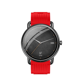 DAS.4 SG65 smartwatch Silver Case/ Red Silicone Strap 203075073