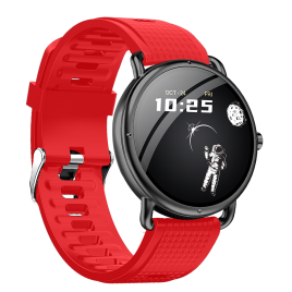 DAS.4 SG65 smartwatch Silver Case/ Red Silicone Strap 203075073