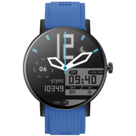 DAS.4 SU10 smartwatch Amoled with Black Case/ Blue Silicone Strap